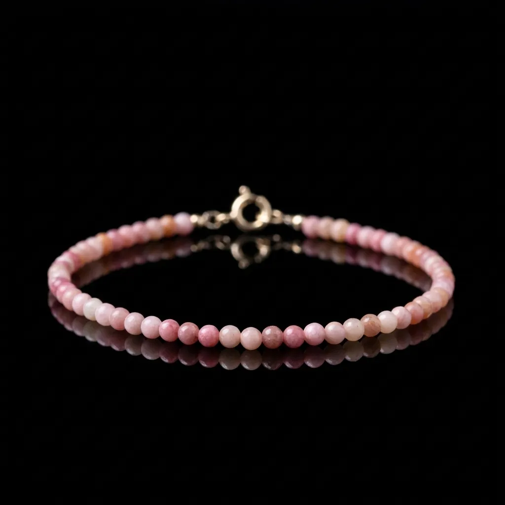 JiStones Natural Red Agate Ultra-Fine Bracelet