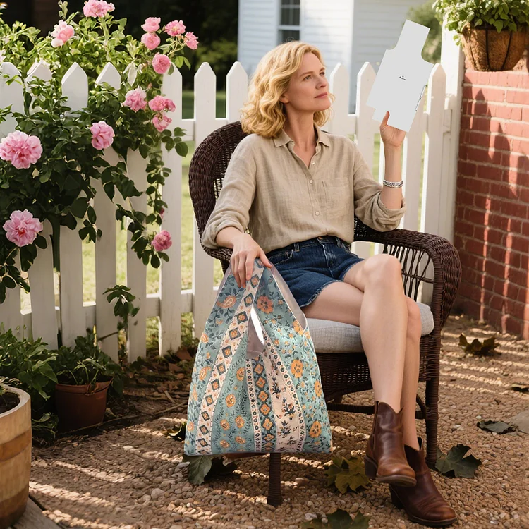 Easy Sewing Tote Bag Template Set