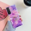 2022 Laser Marble Pattern Ring Holder Protective Cover For Samsung Galaxy
