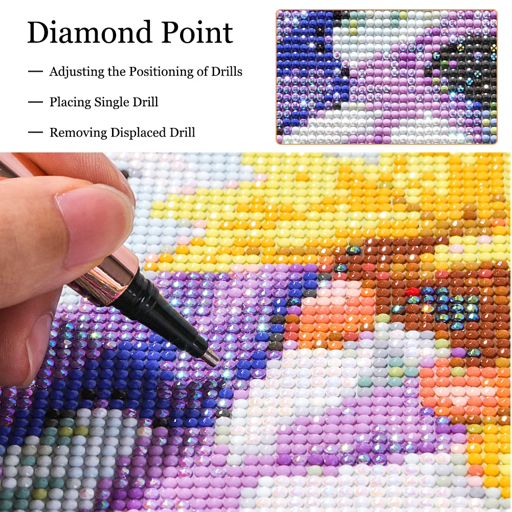 Partial AB Diamond Painting - Full Round Drill - Castle(Canvas|45*75cm)