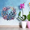 Diamond Painting Acrylic Flower Butterfly Wreath Pendant for Wall Window