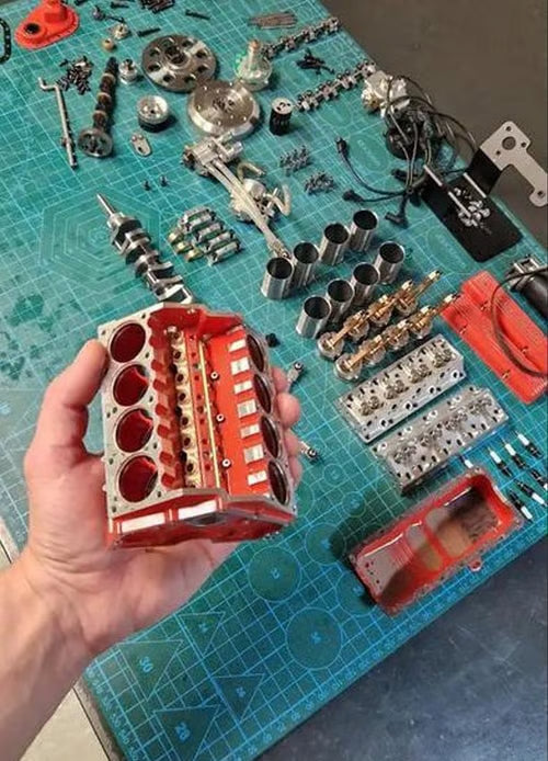 Gasoline OHV V8 Small-block Engine Model Kits