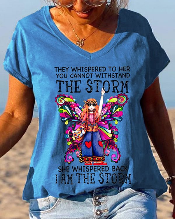 She Whispered Back I Am The Storm Butterfly Graphic Tees