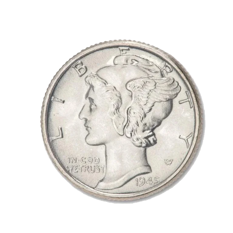 1941-1945 Full DPS Mercury Dime Coins 15Pcs