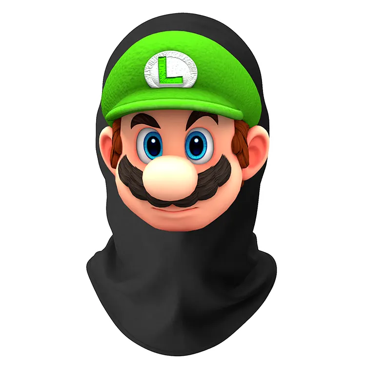 3D Spoof Face Simulation Headgear-Luigi