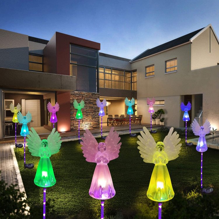 Angel Solar Garden Beacon Outdoor Lamp