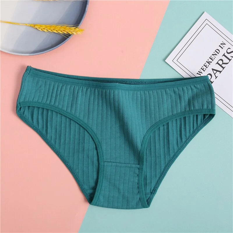 Billionm Panties Women's Underwear Solid Color Briefs Sexy Low Waist Intimates Lingerie Breathable Panty Female Soft Underpants