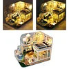 Handmade DIY Miniature Dollhouse Kit with and Furniture