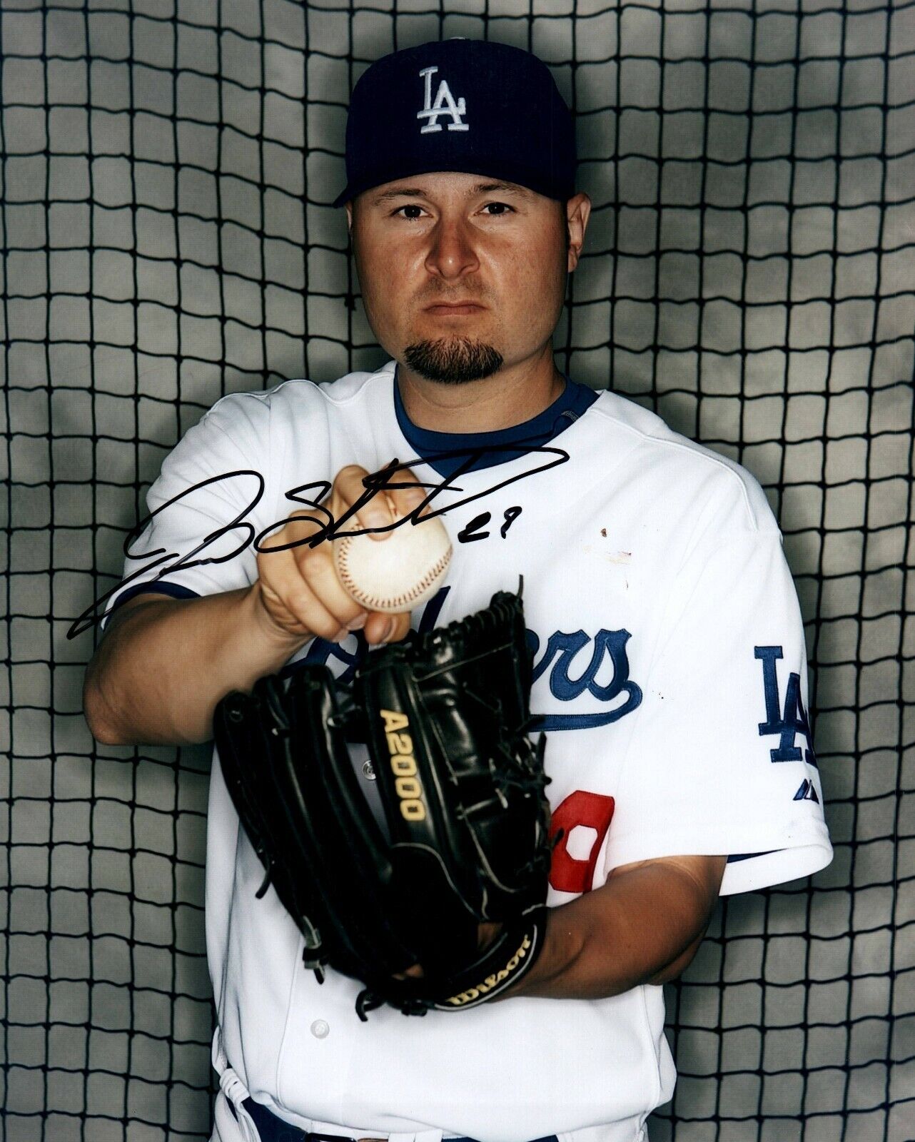 LA Dodgers Jason Schmidt Signed 8x10 Baseball Photo Poster painting JSA ALOA Giants Wall of Fame