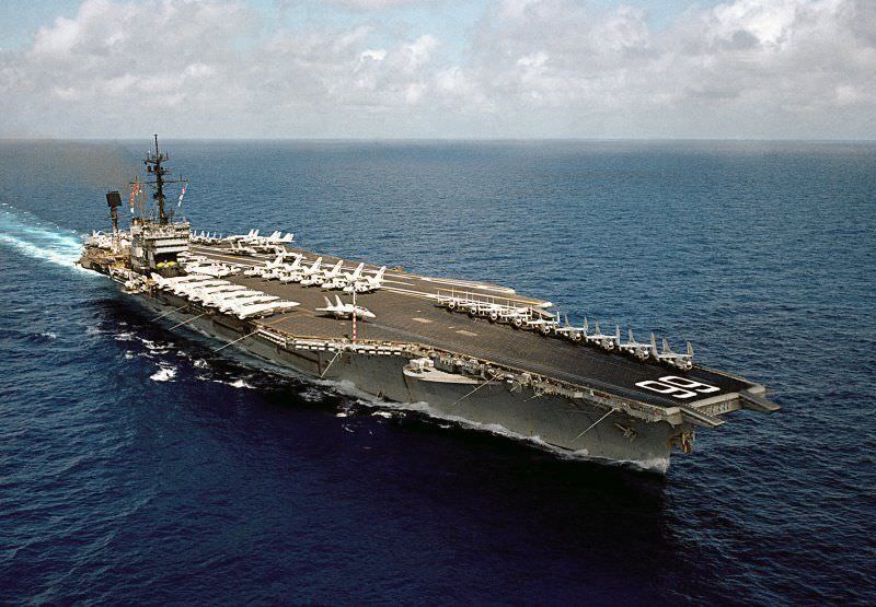 USS AMERICA 8X10 Photo Poster painting CV-66 NAVY US USA MILITARY SUPER CARRIER SHIP