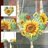 Diamond Painting Love Sunflower Wreath Pendant