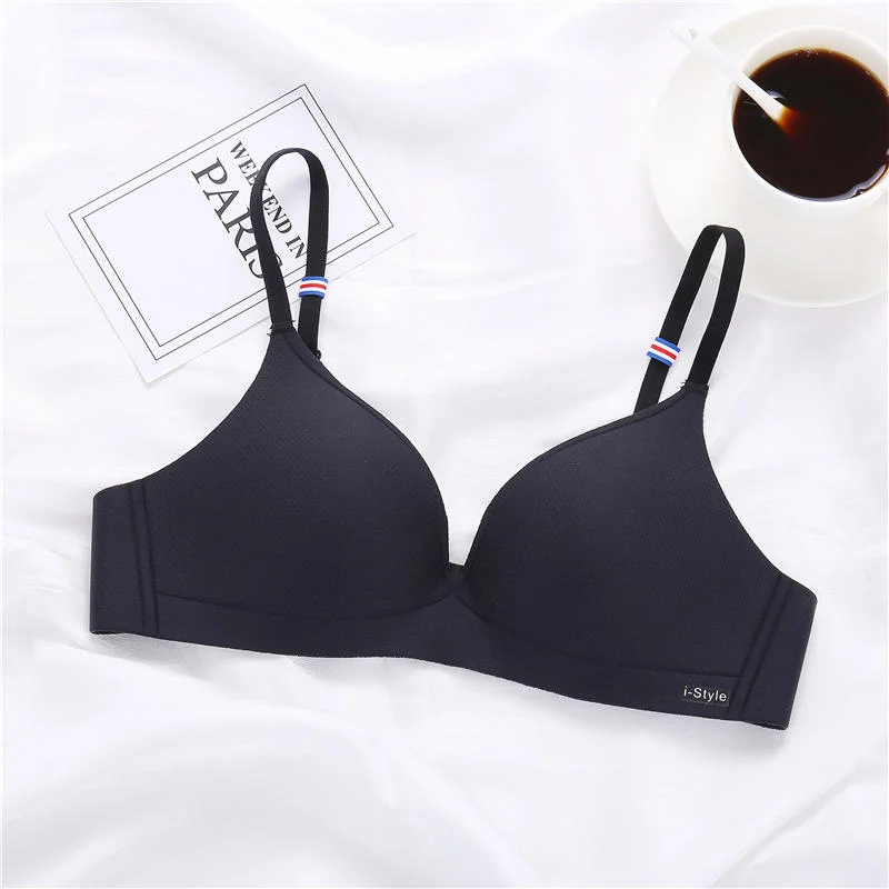 Billionm Bra Women Brassiere Bralette Sexy Breathable Female Solid Color Lingerie Ultra-thin Wireless Bras for Girl AB Small Cup