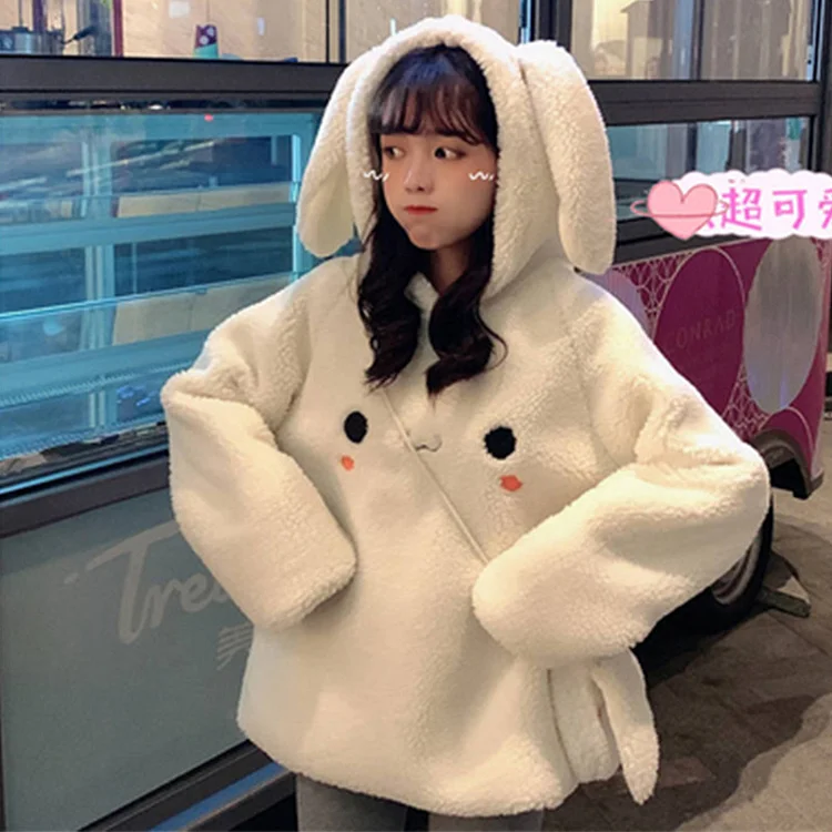 Kawaii Little Sheep Sweatshirt Hoodie For Winter weebmemes