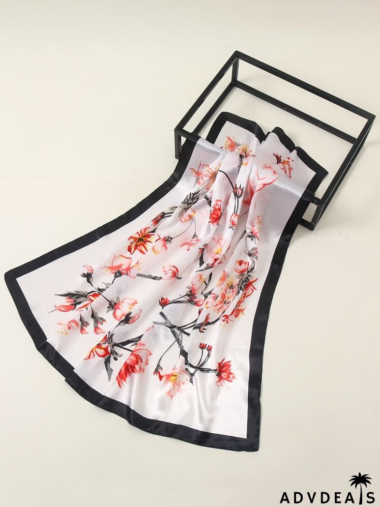 Flower Print Scarf