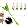Rose Napkin Holders Plastic Handcraft Flower Napkin Rings Set Table Decorations for Wedding Luncheons Picnics Banquet Birthday