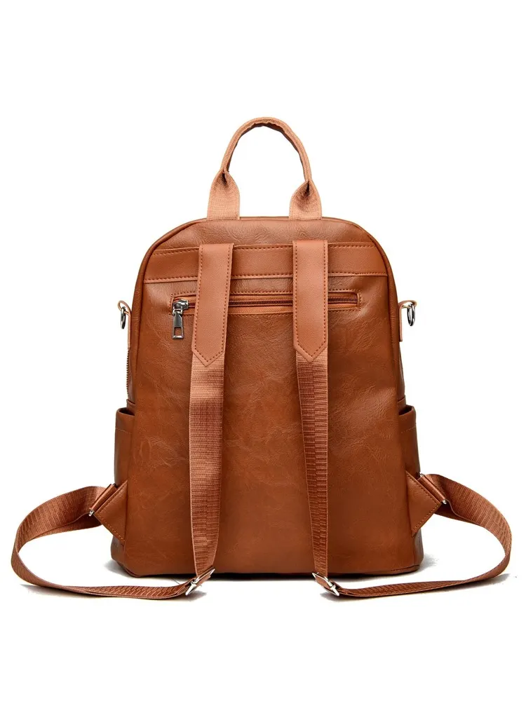 Minimalist Zipper Front Functional Backpack
