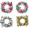 Couronne de fleurs et de papillons en per&ccedil;age et diamants d&rsquo;un seul c&ocirc;t&eacute;