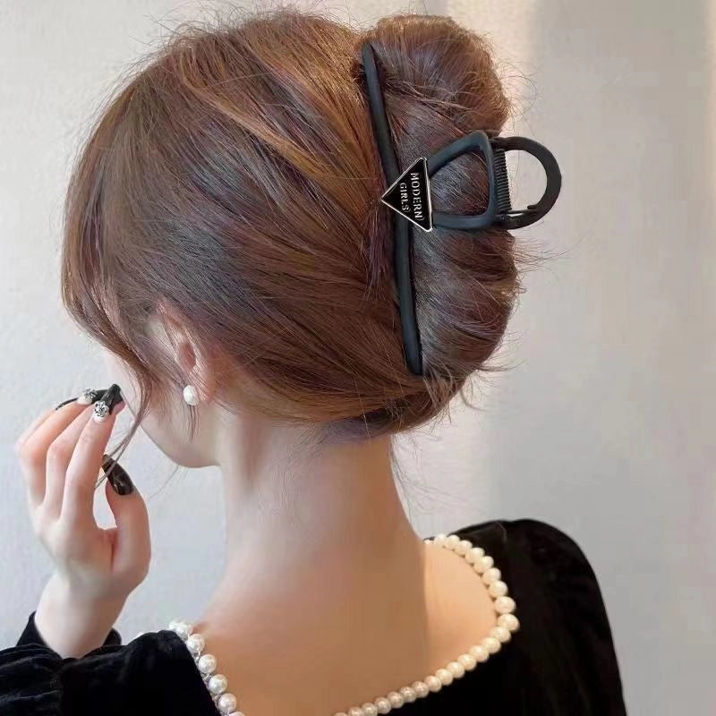 Metal Grab Clip Elegant Bow Hairpin Back Head Large Shark Clip French Pearl Clip Hair Accessories