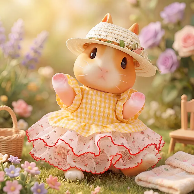 Babeside 8" Yellow Suit Bunny Doll Set &ndash; Cute Dress-Up Rabbit Gift for Kids