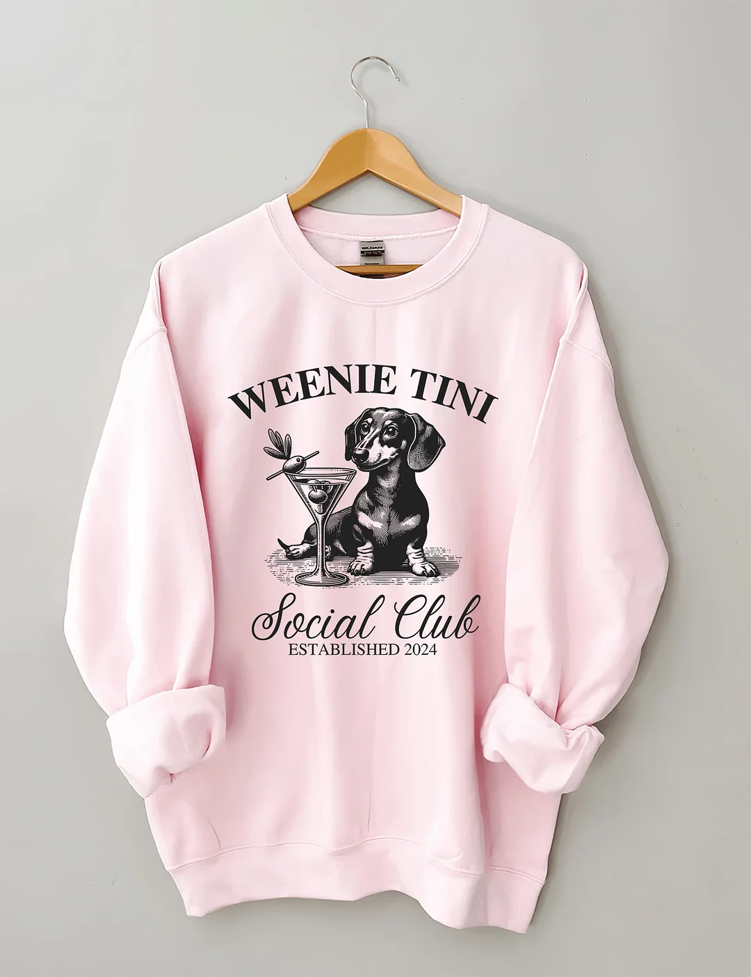 Dachshund Weenie Tini Social Club Sweatshirt