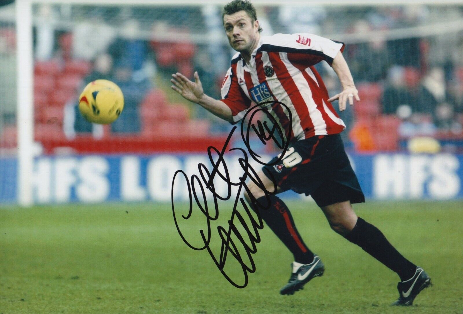 Geoff Horsfield Hand Signed 12x8 Photo Poster painting - Sheffield United Football Autograph.