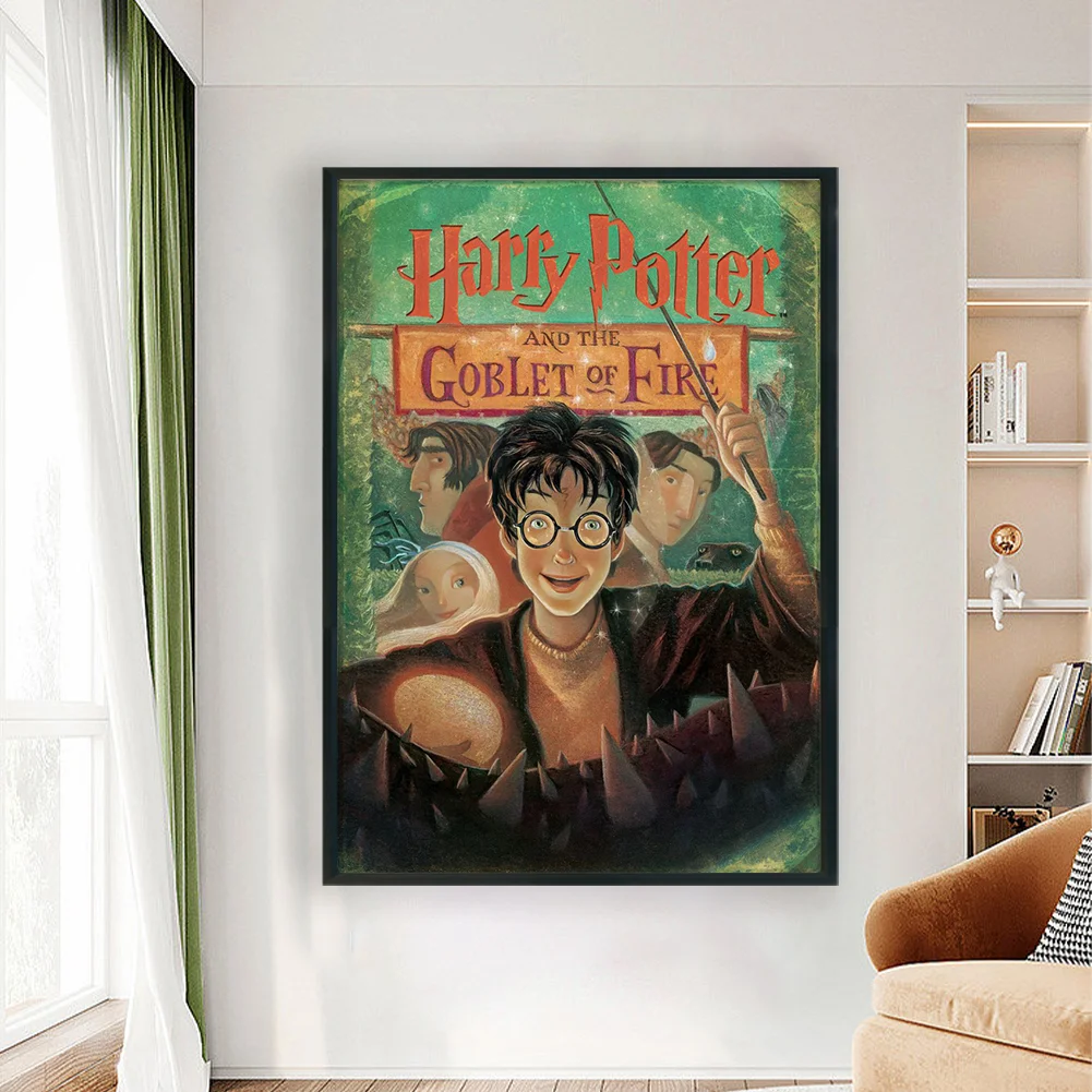 11CT Full Stamped Cross Stitch - Harry Potter Poster4(Canvas|50*70CM)