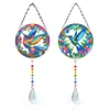 2pcs Bird Diamond Painting Double-sided Crystal Window Suncatcher Craft Set Birthday Gifts Home Garden Decor Hanging Kit
