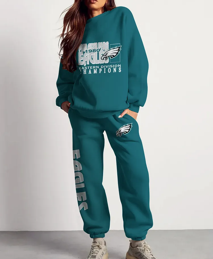 Philadelphia Eagles 3D sweatsuit and sweatpants 2 piece outfits