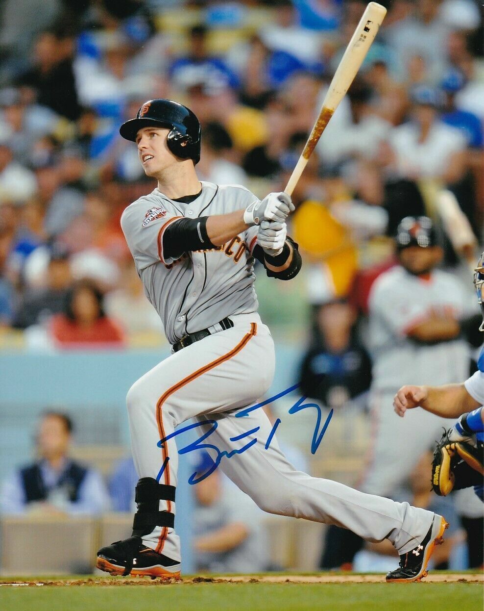 Buster Posey Autographed Signed 8x10 Photo Poster painting ( Giants ) REPRINT