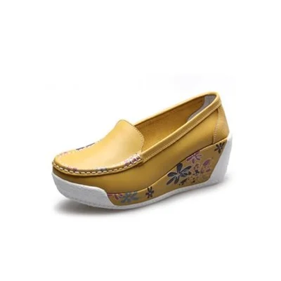 Churchf Churchf Half Slippers Female Thick Sole Fashion Wear Cake Shoes Summer Leather Cool Drag Women's Shoes Slope Heel Pedal Lazy Shoes