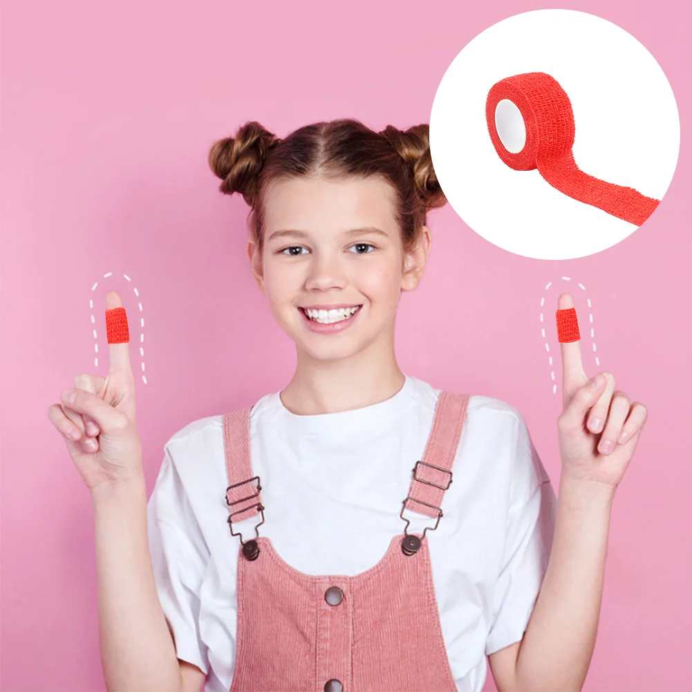 Self Adhesive Wrap Tape Elastic Bandage Cross Stitch Finger Protector Kits(2.5*450cm)