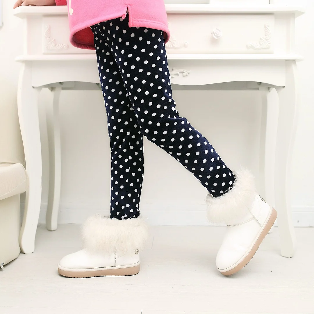 Girls Pants Kids Autumn Winter Keep Warm Leggings Thicken Pencil Pants for Girl 2 3 4 5 6 7 8 Years Children Trousers