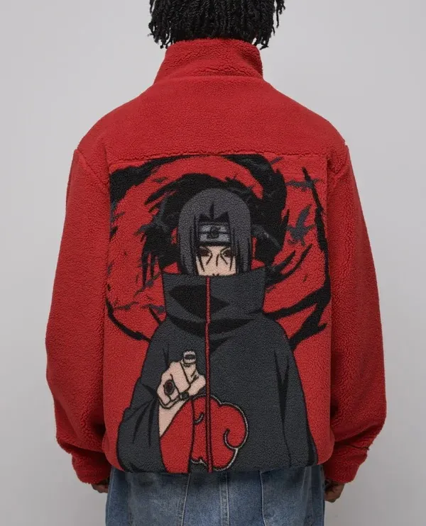 Naruto Uchiha Itachi Wool Warmth for Fall and Winter Zipper Jacket