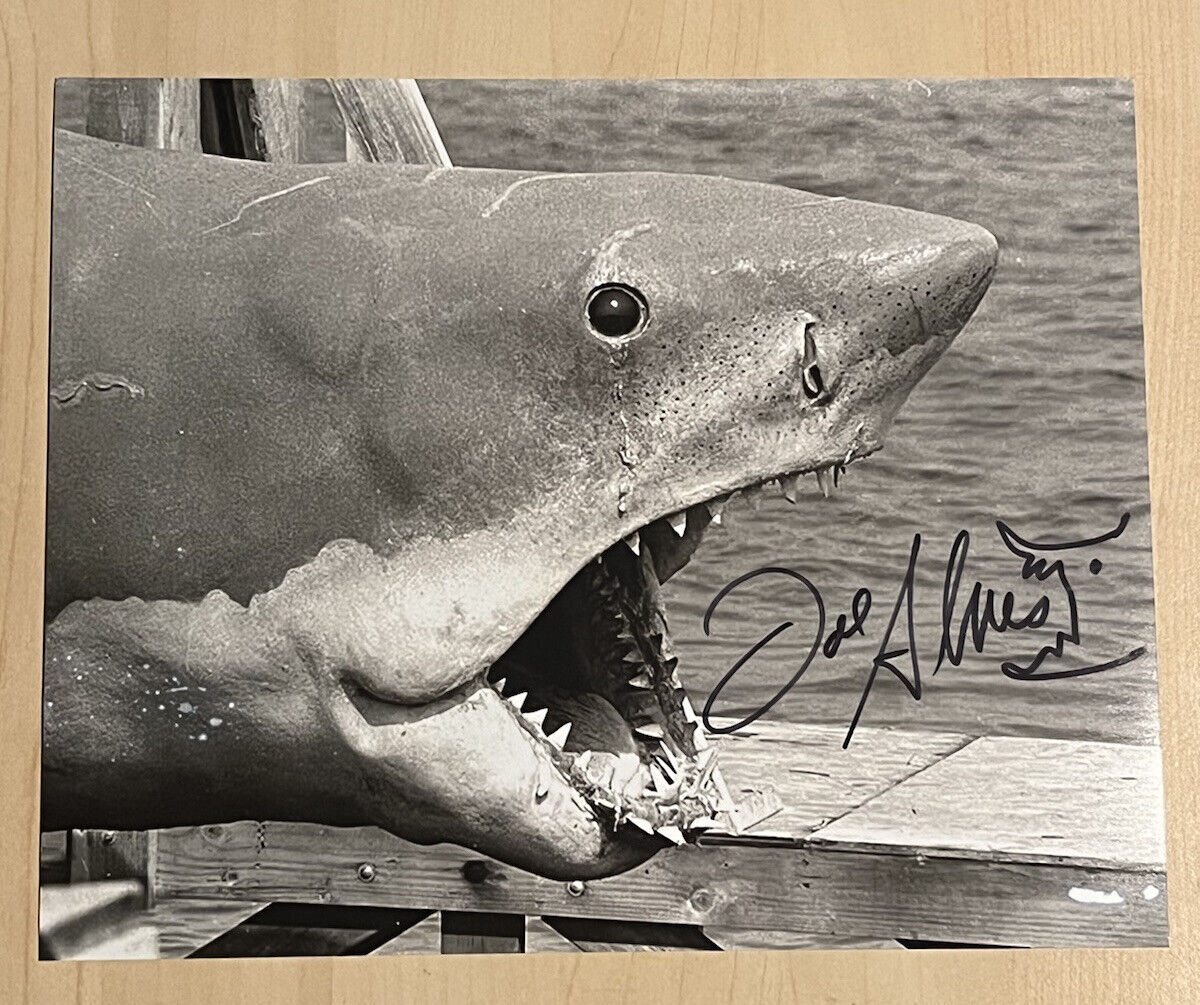 JOE ALVES HAND SIGNED 8x10 Photo Poster painting AUTOGRAPHED JAWS MOVIE SHARK DESIGNER COA