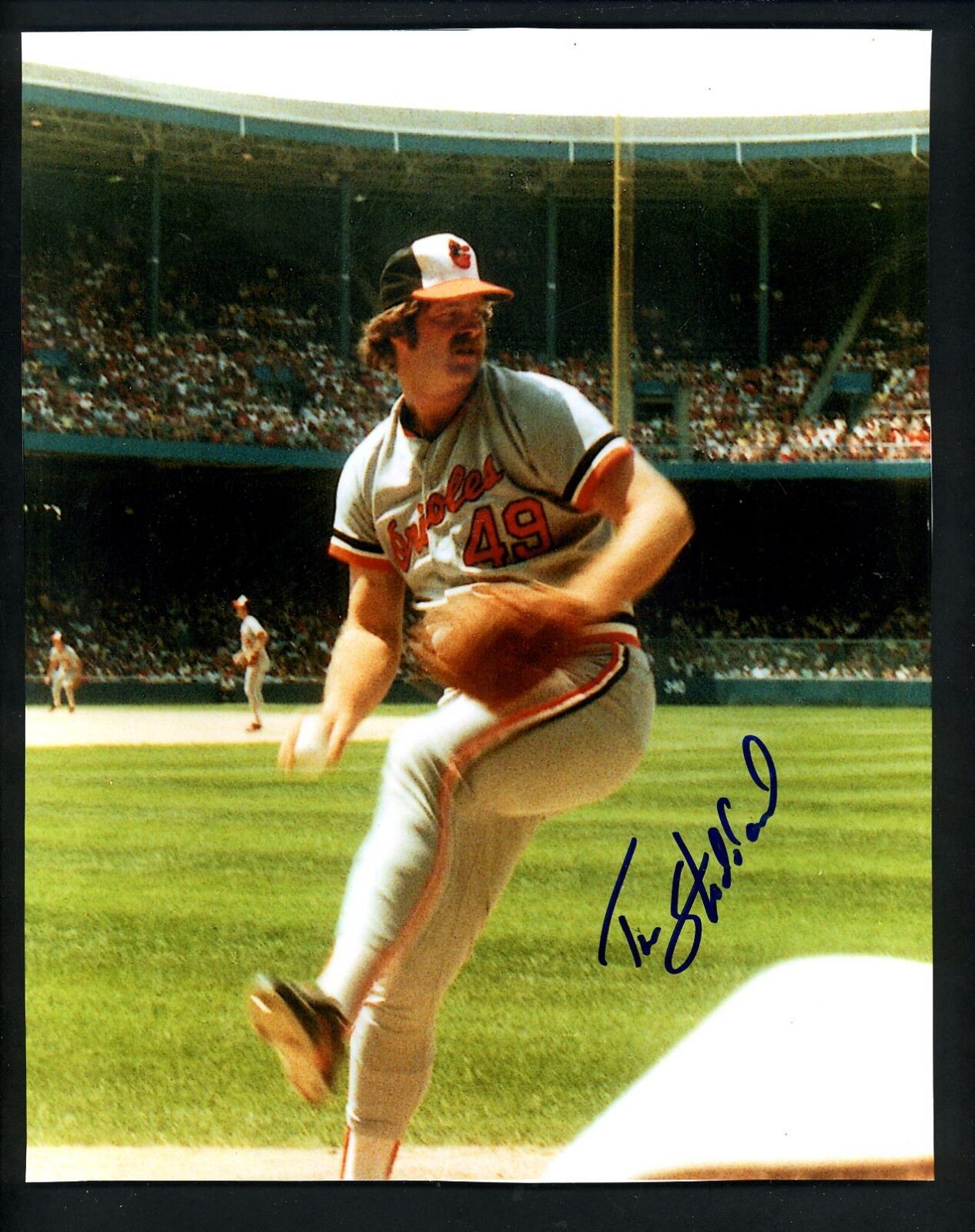 Tim Stoddard Signed Autographed 8 x 10 Photo Poster painting w/ JSA authentication Orioles