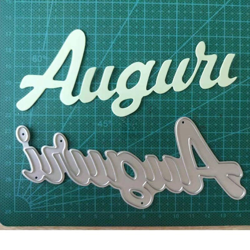 Buon Natale Set Metal Cutting Dies Letter Die Cut Christmas Stencil Scrapbooking Embossing 2019 New Craft Stamps And Dies