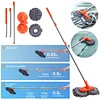 Car Washer Mop Double Brush Head Stretching Handle Car Wash Brush Telescopic Mop