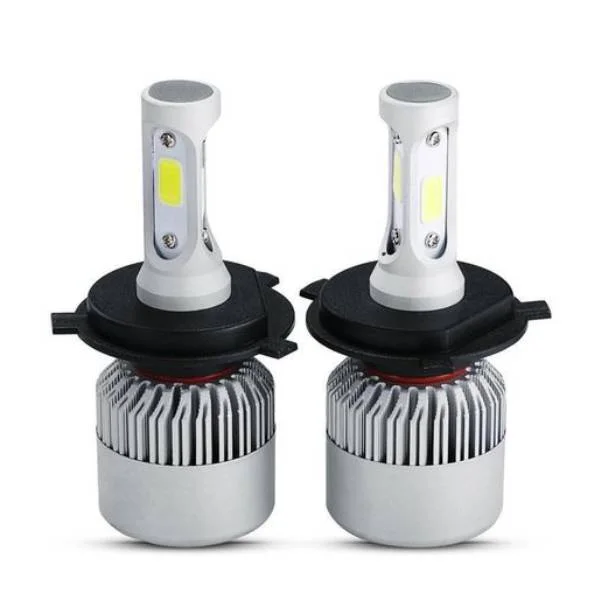60W 6000K H4 / 9003 White COB Low Beam LED Headlight Bulb