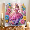 Framed Diamond Painting - Special Shaped - Girl (25x25cm)