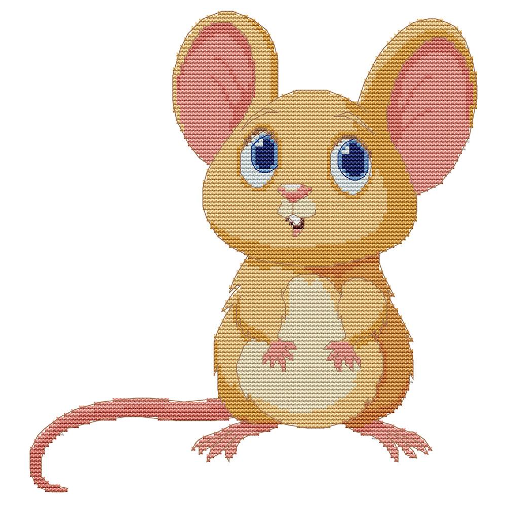 

Animal - 14CT Stamped Cross Stitch - 32x32cm, 501 Original