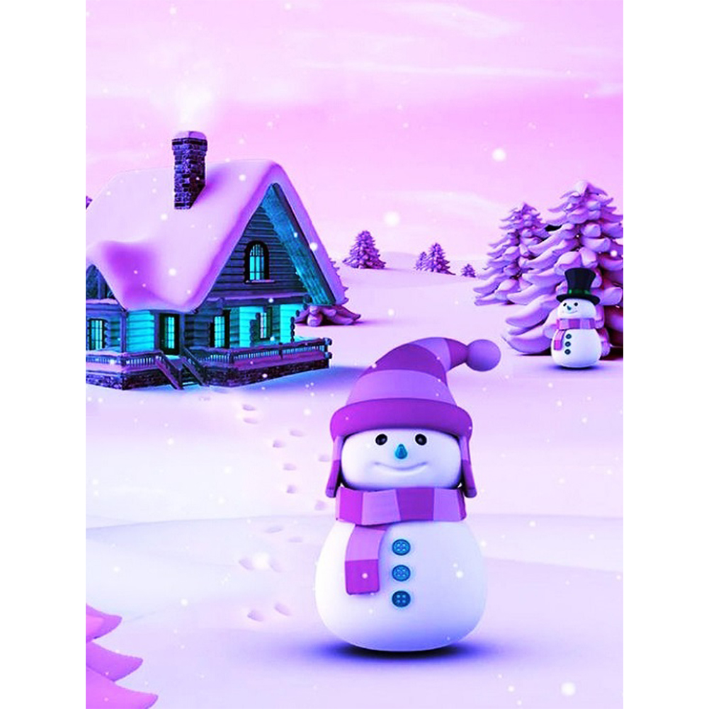

Cute Snowman - Round Drill Diamond Painting - 30*40CM, 501 Original