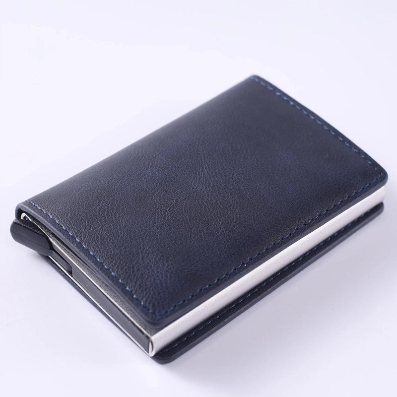 Full Inspection Anti-theft Brush Men’s Wallet RFID Multi-card Wallet Ultra-thin Carbon Fiber Card Holder