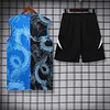 2025/2026 Real Madrid Pre-Match Training Black Blue Vest+Shorts Football1:1 Thai Quality