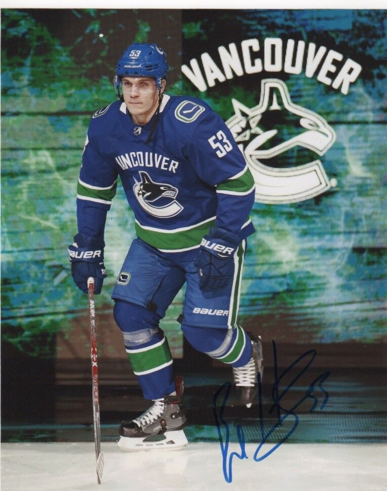 Vancouver Canucks Bo Horvat Signed Autographed 8x10 NHL Photo Poster painting COA V