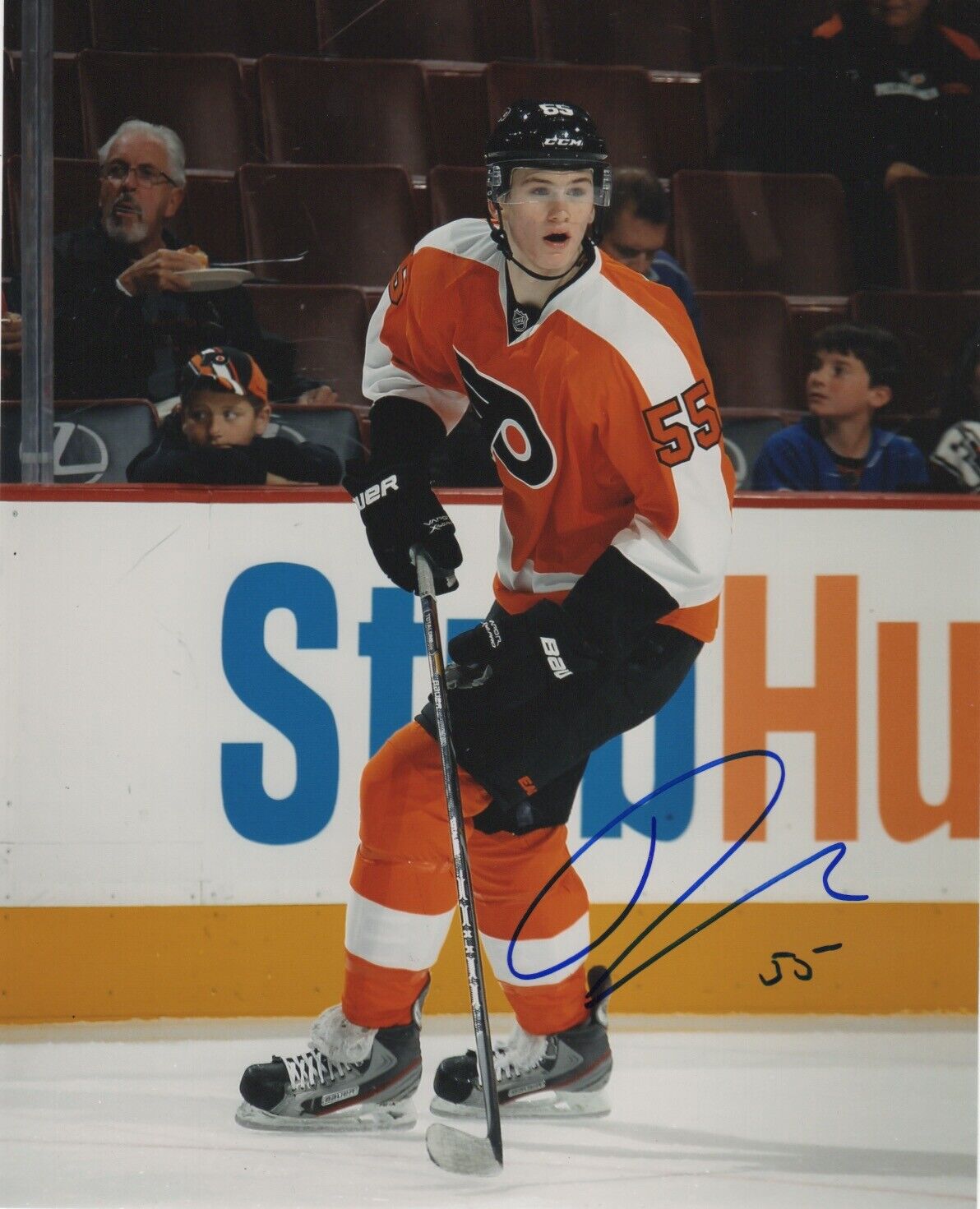 Philadelphia Flyers Samuel Morin Signed Autographed 8x10 Photo Poster painting COA #2