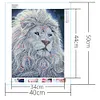 5D DIY Special Shaped Diamond Painting Lion Cross Stitch Embroidery Kits