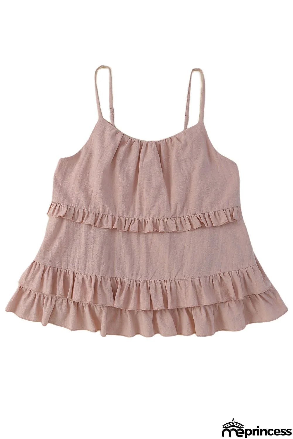 Ruffled Scoop Neck Sleeveless Cami