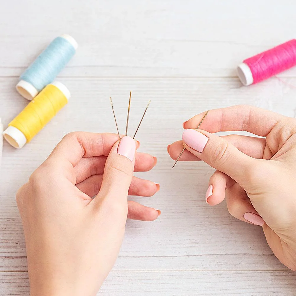 12pcs Side Hole Multi-Size Blind Needles DIY Embroidery Needlework Tool