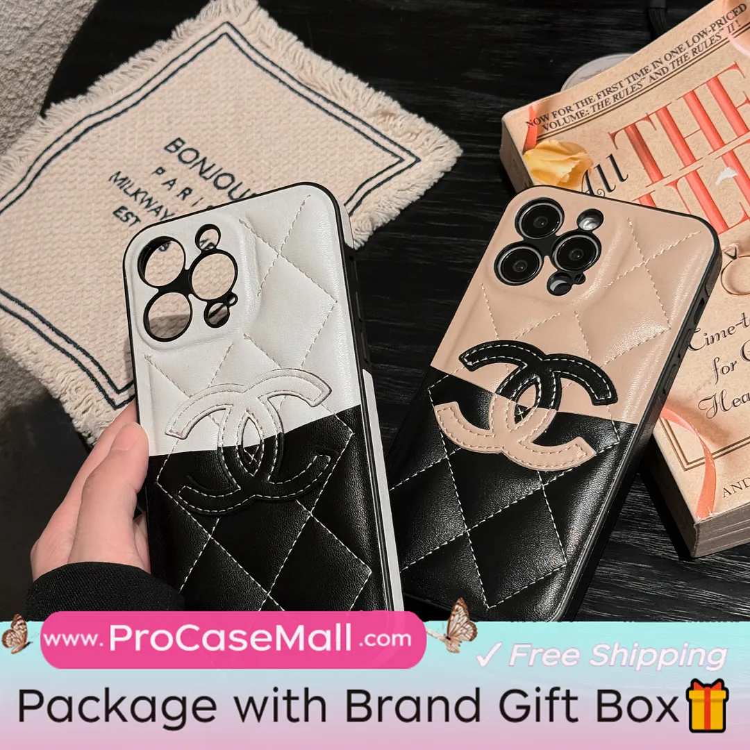 Premium Chanel Leather Apple iPhone Fashion Case