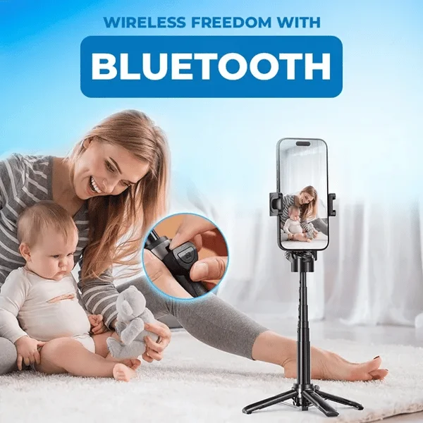 Hot Sale🔥4-in-1 Multifunctional 360&deg; Rotating Selfie Stick